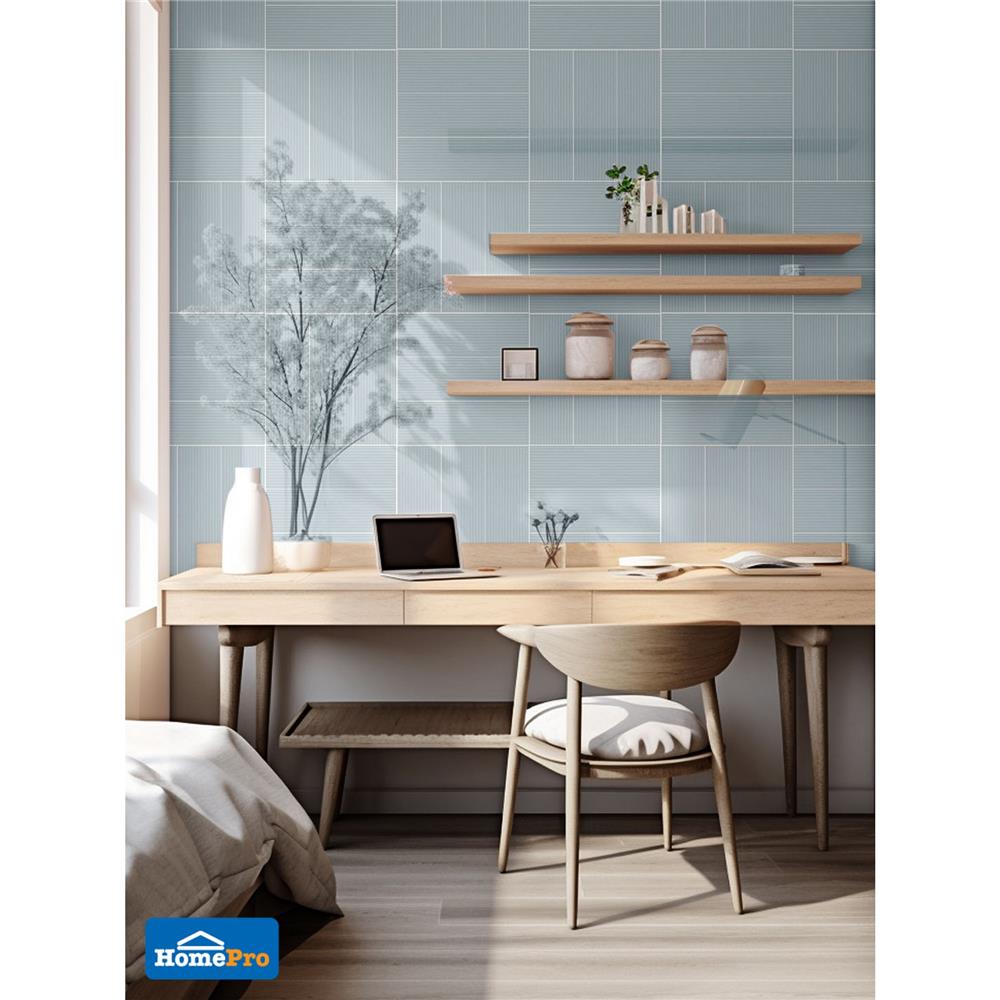 กระเบื้องผนัง 10x30 ซม. TARA เอมบอส โฟล์ท เขียว