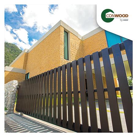 ไม้รั้ว หัวตัด CONWOOD ชัยพฤกษ์ หน้า 4 นิ้ว 10X150X1.6 ซม. สีไม้สัก_3