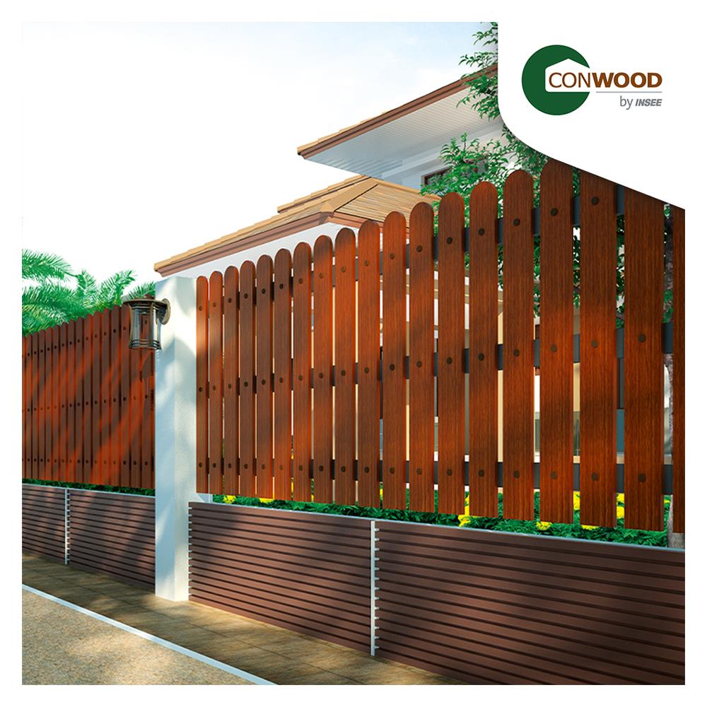 ไม้รั้ว CONWOOD พฤกษา 10X150X1.6 ซม. สีมะฮอกกานี