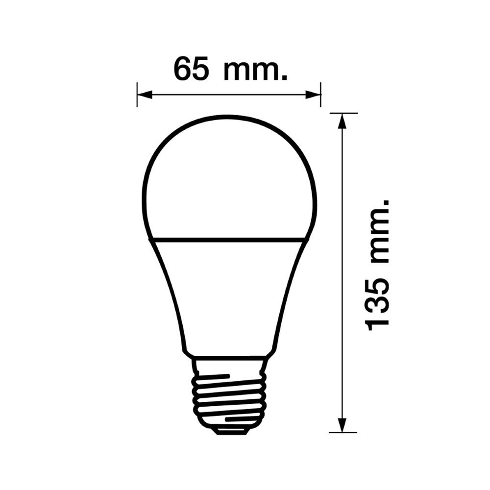 หลอด LED RACER A65 KIMMIE 18.5 วัตต์ WARMWHITE E27