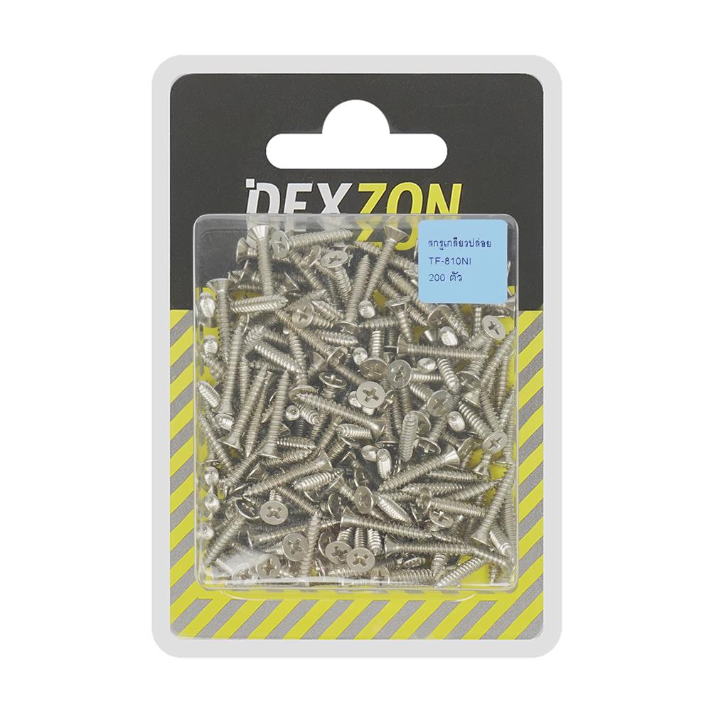 สกรูเกลียวปล่อย TF DEXZON 8X1 นิ้ว แพ็ก 200 ชิ้น