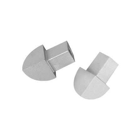 ตัวปิดมุมคิ้วอะลูมิเนียมแบบโค้ง 9 มม. TARA สีอะลูมิเนียม