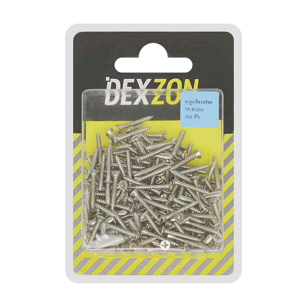 สกรูเกลียวปล่อย TF DEXZON 6X1 นิ้ว แพ็ก 200 ชิ้น