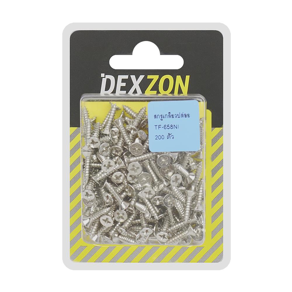 สกรูเกลียวปล่อย TF DEXZON 6X5/8 นิ้ว แพ็ก 200 ชิ้น