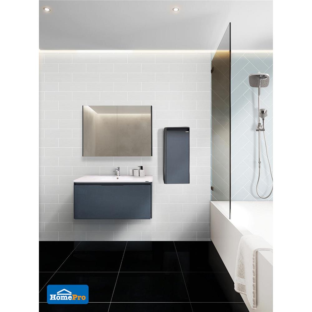 กระเบื้องผนัง 10x30 ซม. TARA เอมบอสโฟล์ท ไวท์