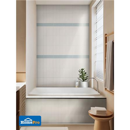 กระเบื้องผนัง 10x30 ซม. TARA เอมบอสโฟล์ท ไวท์_5