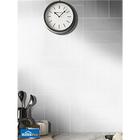 กระเบื้องผนัง 10x30 ซม. TARA เอมบอสโฟล์ท ไวท์_10