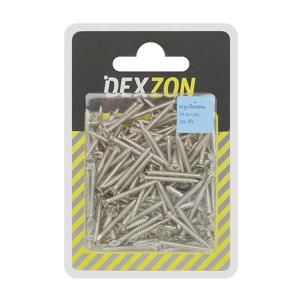 สกรูเกลียวปล่อย TF DEXZON 8X1-1/2 นิ้ว แพ็ก 200 ชิ้น