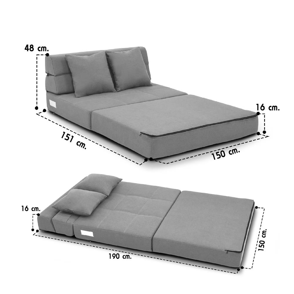 โซฟาเบด THAIBULL OLT501-150 สีเทา