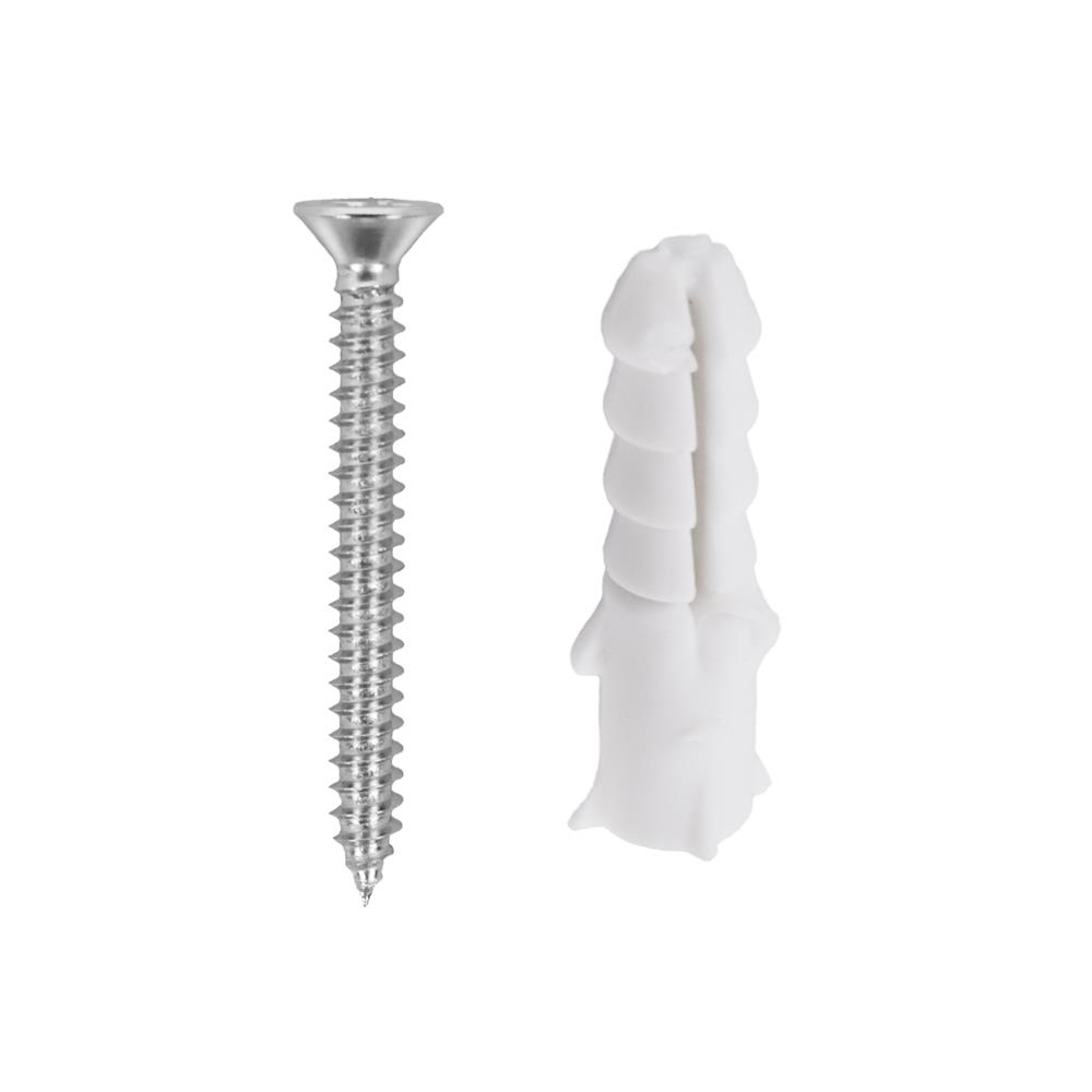 พุกพลาสติกพร้อมสกรู DEXZON เบอร์ 8 แพ็ก 50 ชิ้น