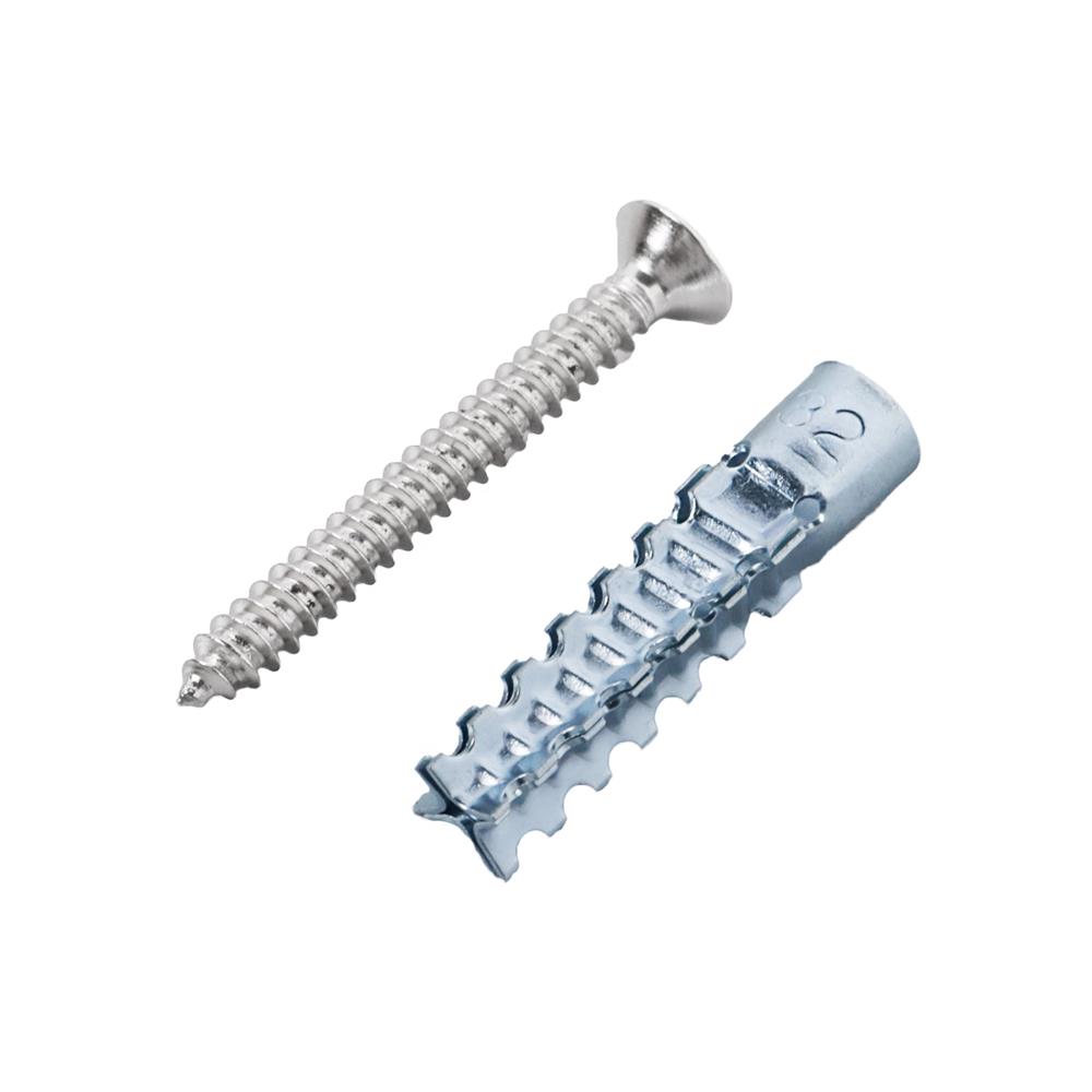 พุกเหล็กพร้อมสกรู DEXZON เบอร์ 8 32 มม. แพ็ก 50 ชิ้น