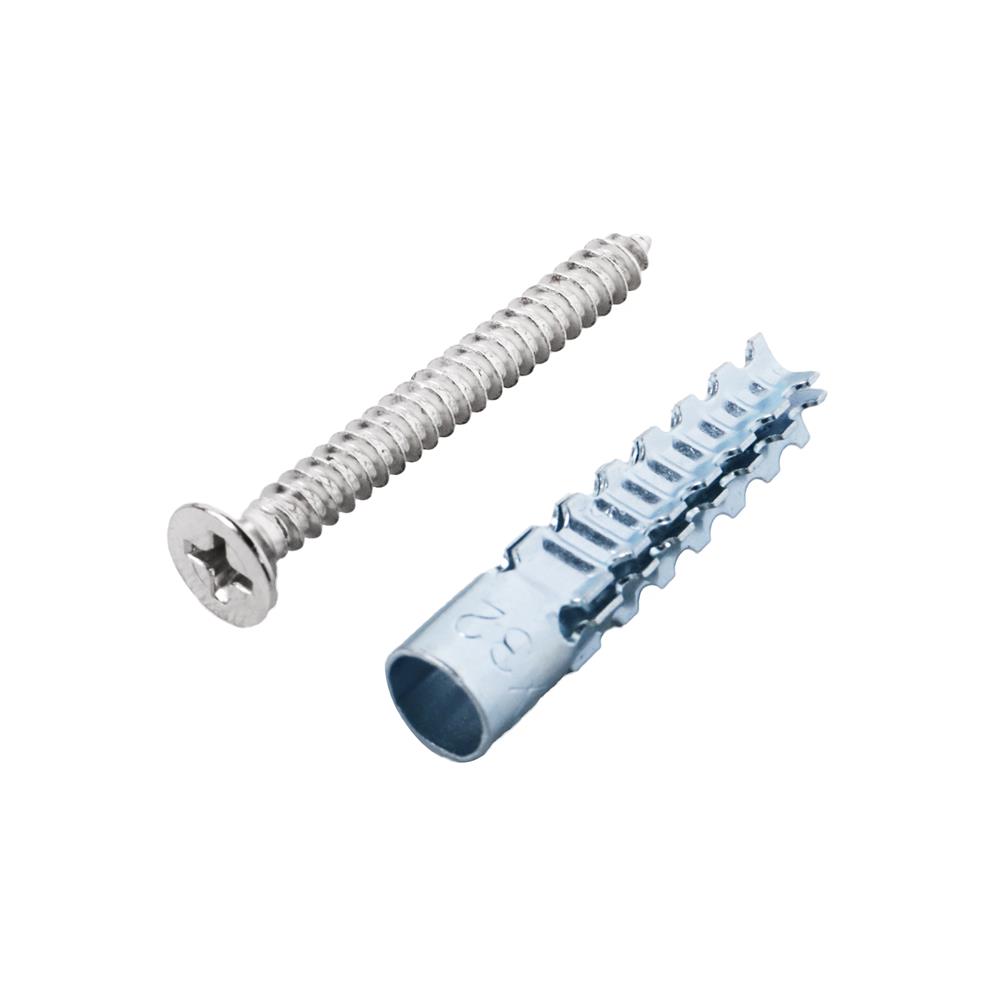 พุกเหล็กพร้อมสกรู DEXZON เบอร์ 8 32 มม. แพ็ก 50 ชิ้น