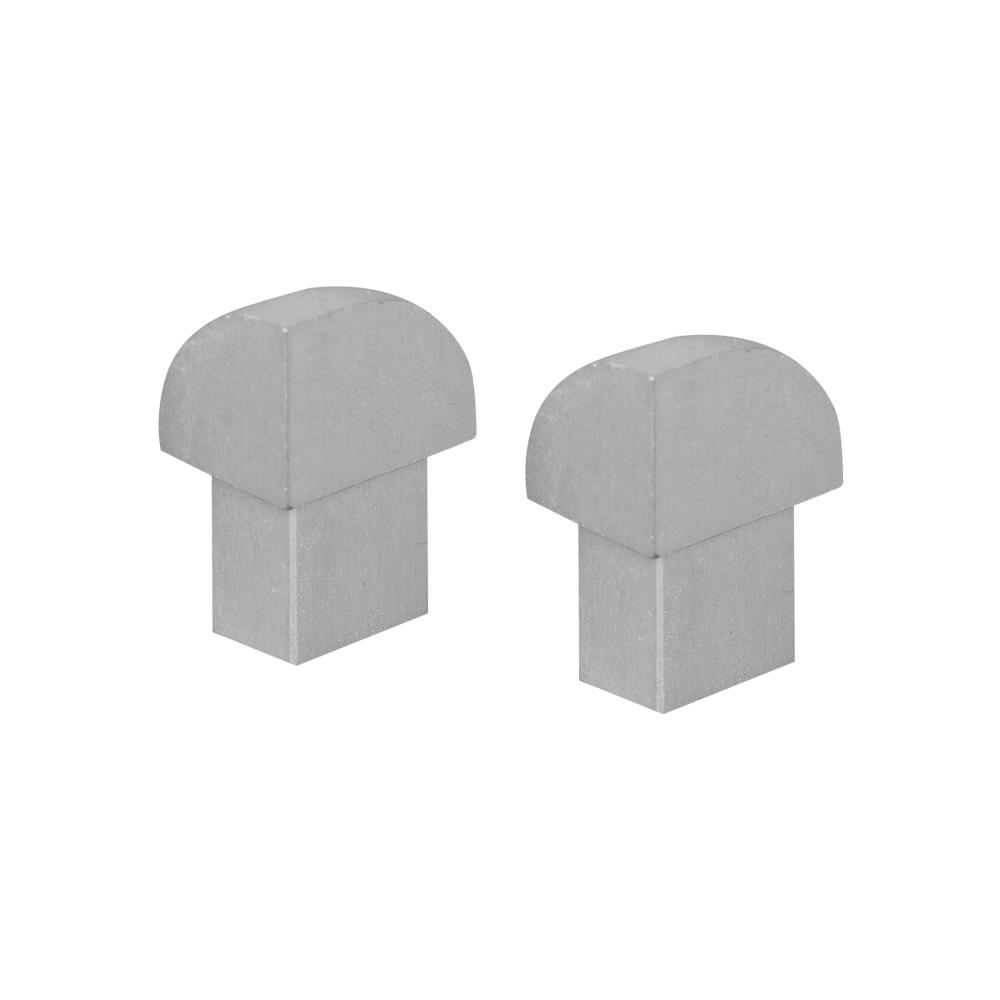 ตัวปิดมุมคิ้วอะลูมิเนียมแบบโค้ง 12 มม. TARA สีอะลูมิเนียม