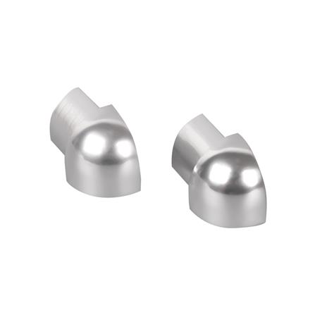 ตัวปิดมุมคิ้วอะลูมิเนียมแบบโค้ง 12 มม. TARA สีอะลูมิเนียม