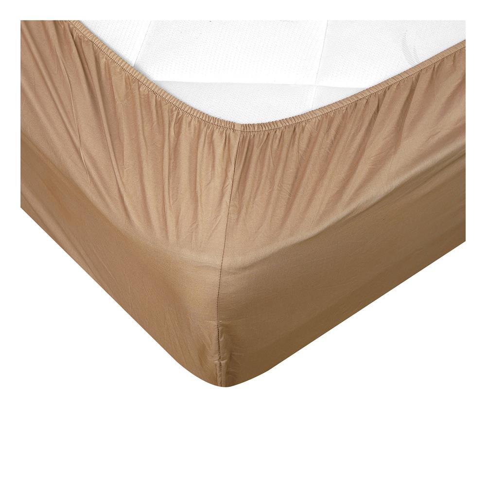 ชุดผ้าปูที่นอน 3.5 ฟุต 4 ชิ้น HOME LIVING STYLE KANA สีน้ำตาล