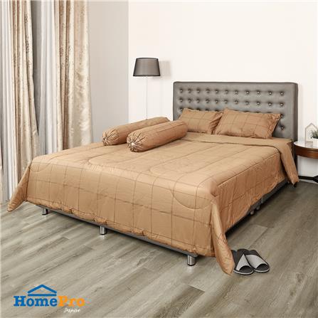 ชุดผ้าปูที่นอน 6 ฟุต 6 ชิ้น HOME LIVING STYLE KANA สีน้ำตาล