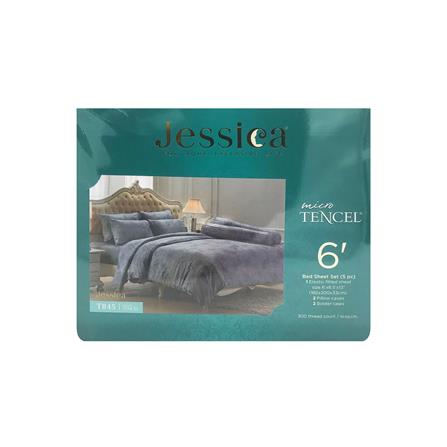 ชุดผ้าปูที่นอน 6 ฟุต 5 ชิ้น JESSICA TENCEL 20164-T845_3