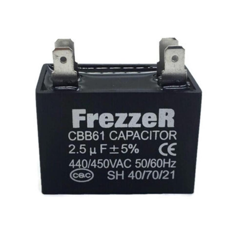 คาปาซิเตอร์พัดลม FREZZER 2.5 uF (ไมโครฟารัด)