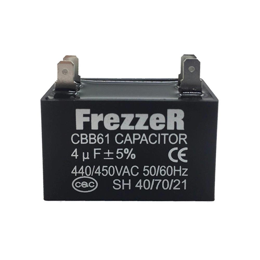 คาปาซิเตอร์พัดลม FREZZER 4 uF (ไมโครฟารัด)