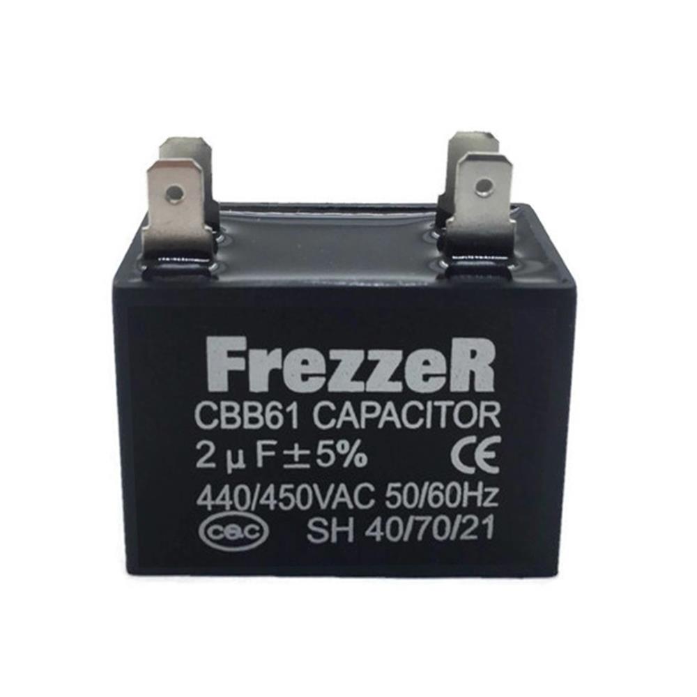 คาปาซิเตอร์พัดลม FREZZER 2 uF (ไมโครฟารัด)