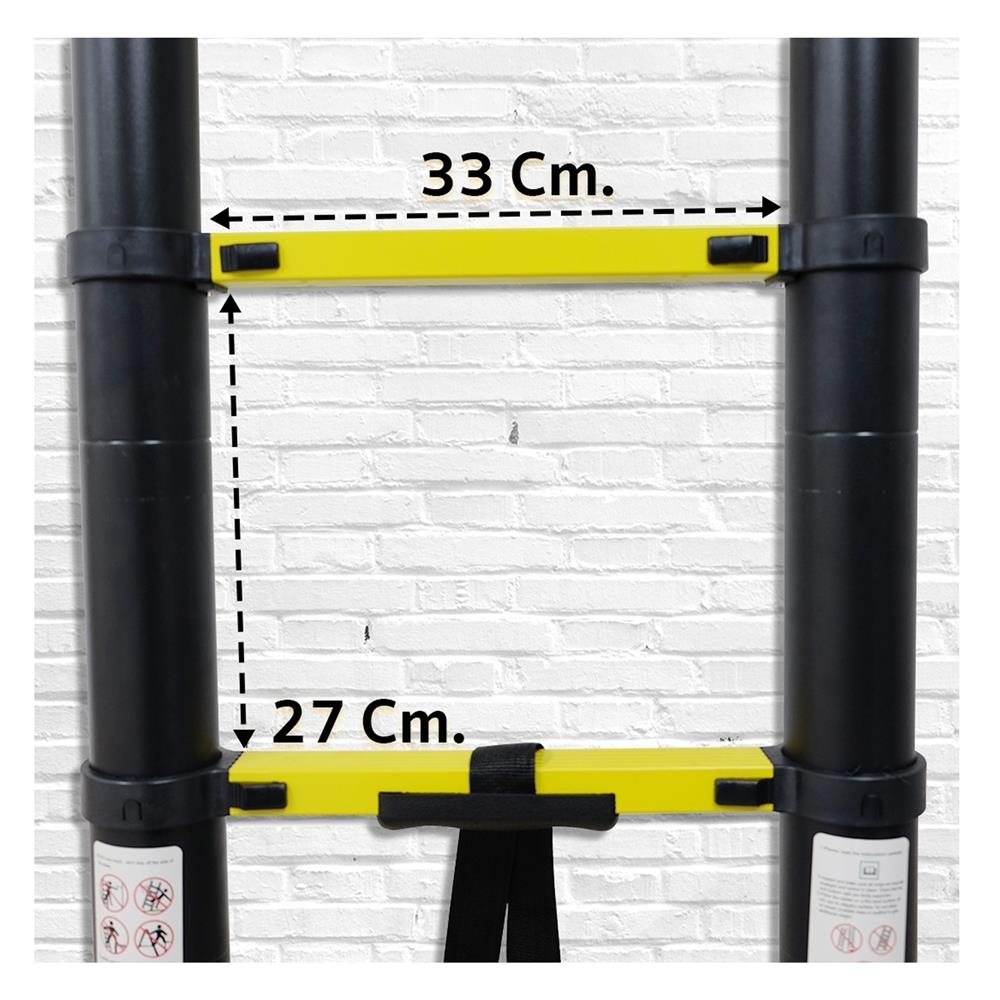 บันไดอเนกประสงค์ EAZY TOOLS 11 ขั้น 3.2 ม. สีเงิน