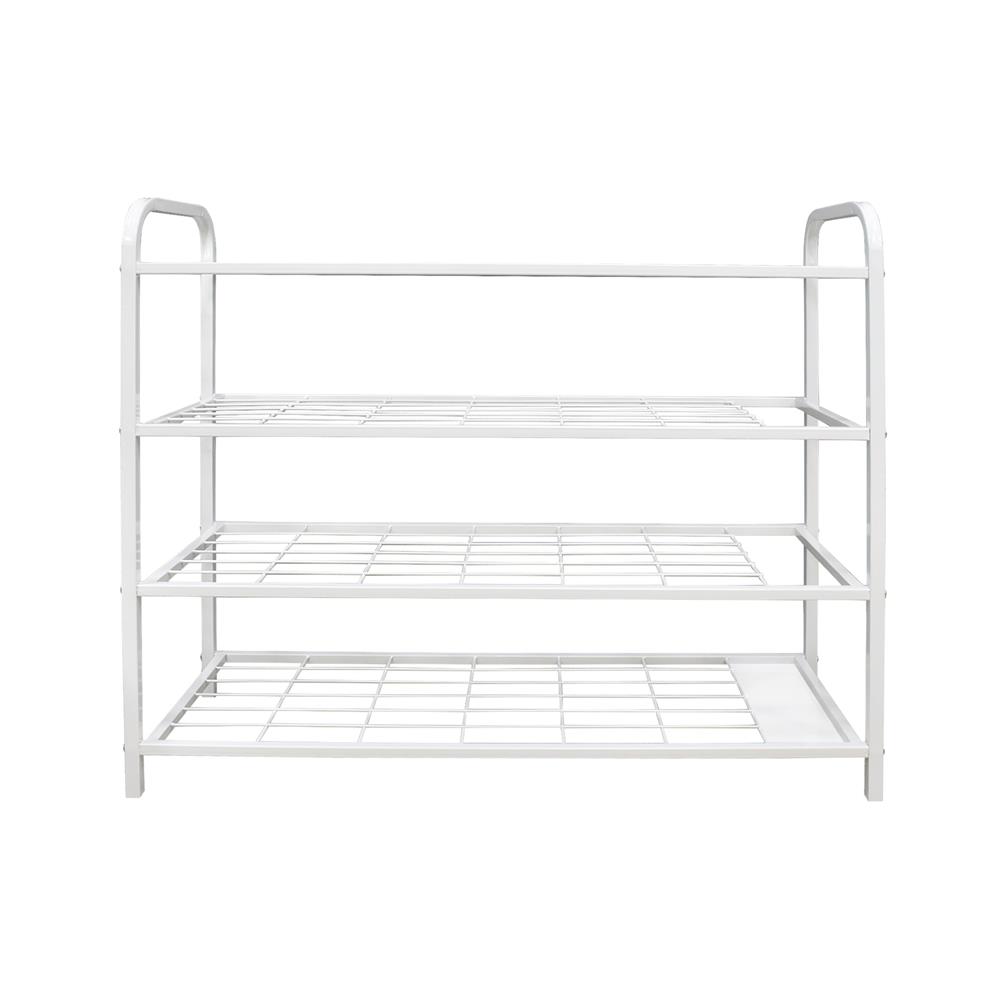 ชั้นวางรองเท้า 4 ชั้น พร้อมที่เก็บร่ม STACKO NOBLE 80x30x68 ซม. สีขาว