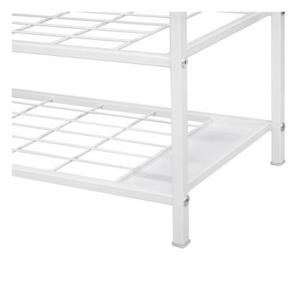 ชั้นวางรองเท้า 4 ชั้น พร้อมที่เก็บร่ม STACKO NOBLE 80x30x68 ซม. สีขาว_2