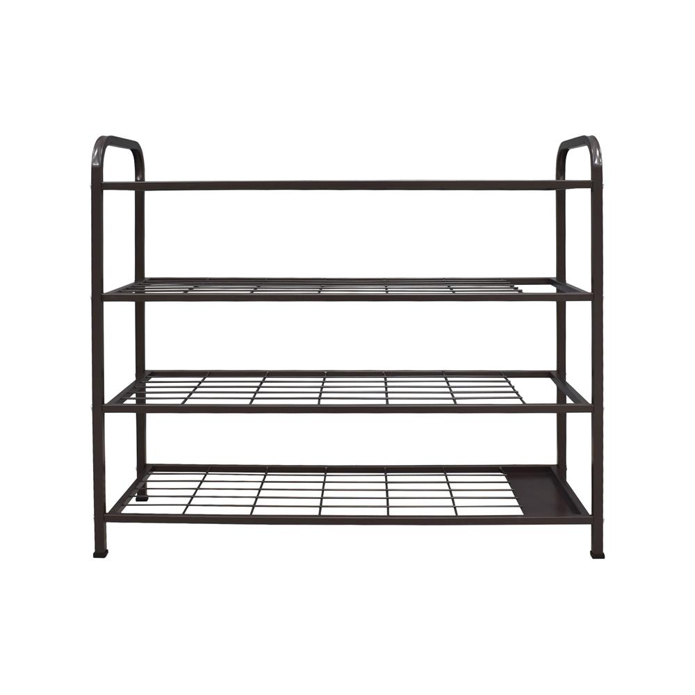 ชั้นวางรองเท้า 4 ชั้น พร้อมที่เก็บร่ม STACKO NOBLE 80x30x68 ซม. สีน้ำตาล