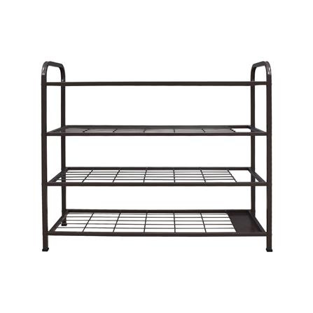 ชั้นวางรองเท้า 4 ชั้น พร้อมที่เก็บร่ม STACKO NOBLE 80x30x68 ซม. สีน้ำตาล_2