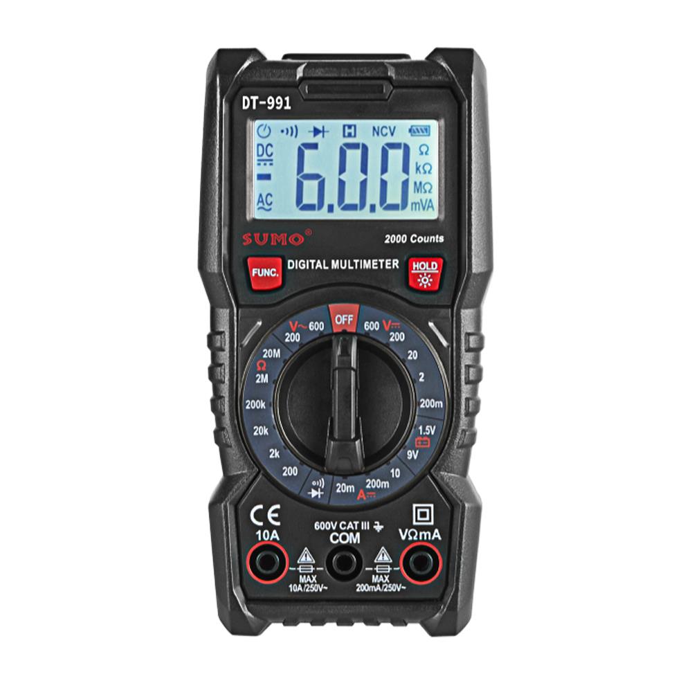 ดิจิตอลมัลติมิเตอร์ SUMO DT-991 สีดำ