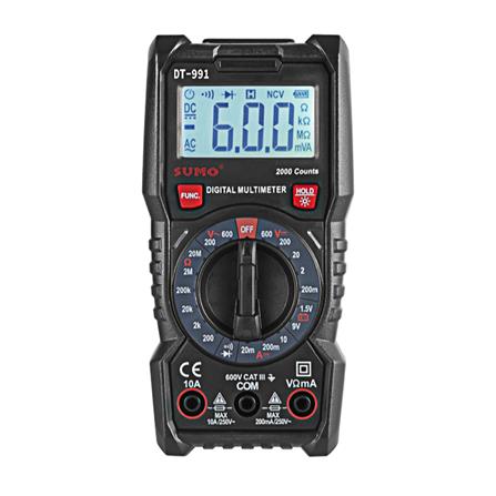 ดิจิตอลมัลติมิเตอร์ SUMO DT-991 สีดำ