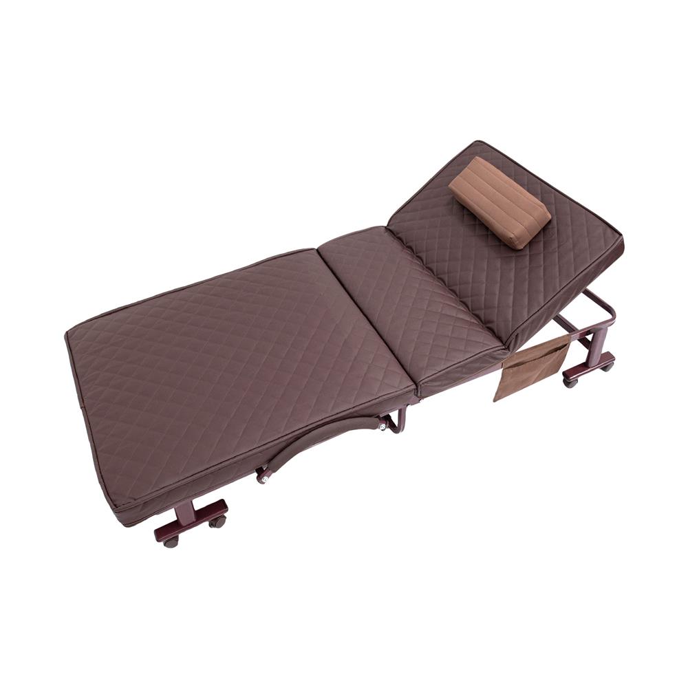 เตียงพับ THAIBULL OLT3D135-80S 80X190X35 ซม. สีน้ำตาล