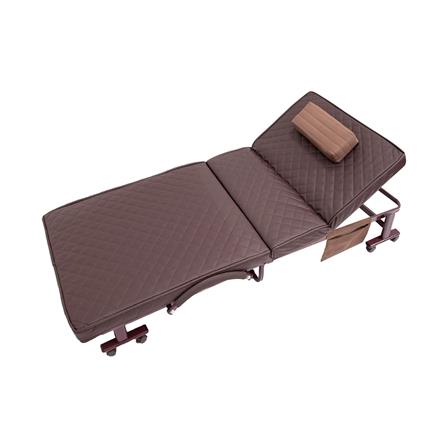 เตียงพับ THAIBULL OLT3D135-80S 80X190X35 ซม. สีน้ำตาล_0