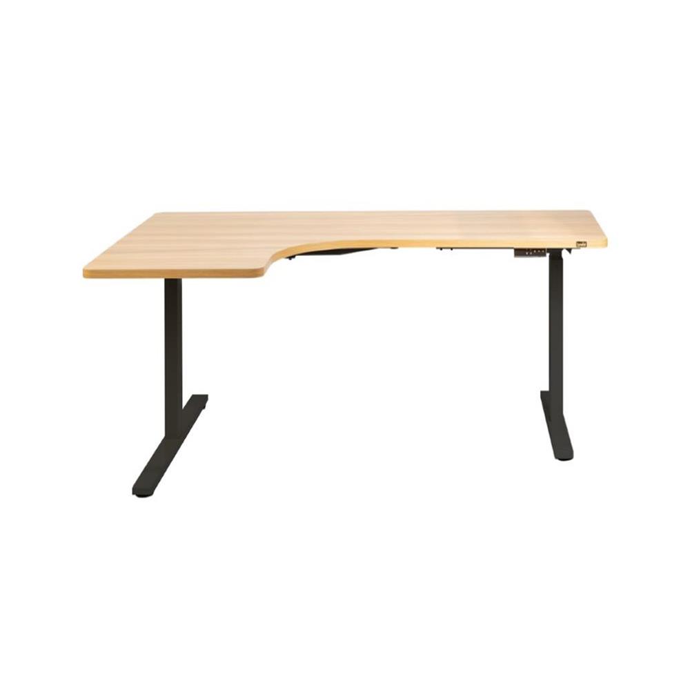 D.I.Y. โต๊ะทำงานปรับระดับ BEWELL L SHAPE 160x108 ซม. สีโอ๊ค/ดำ