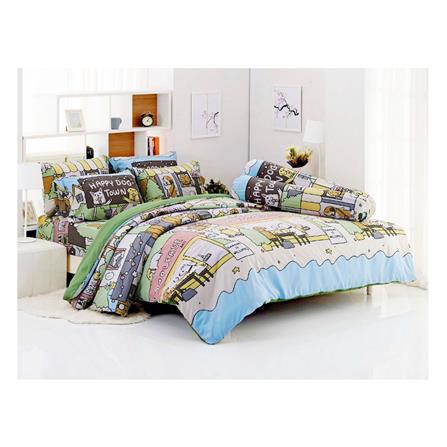 ชุดผ้าปูที่นอน 5 ฟุต 5 ชิ้น TULIP หมาจ๋า 60013-DLC073