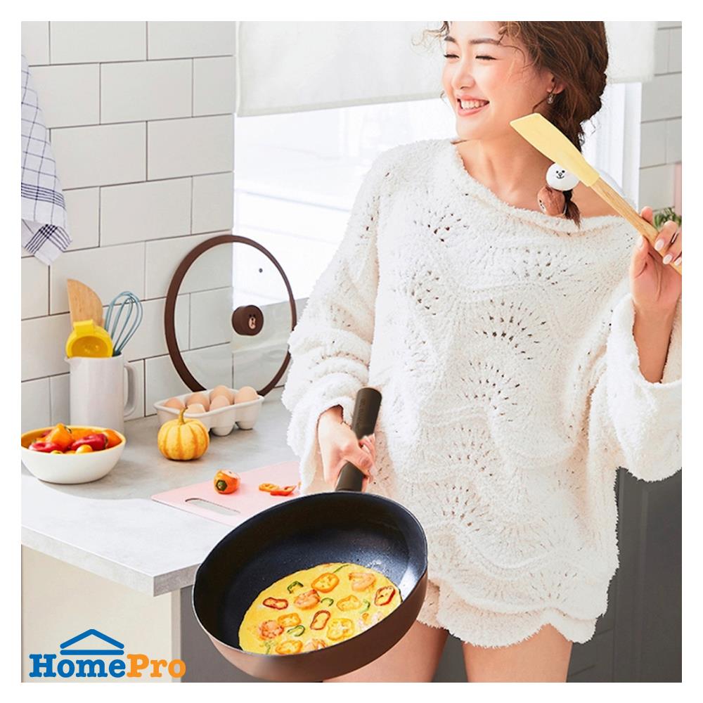 กระทะลึกพร้อมฝา 28 ซม. JOYOUNG BROWN IH