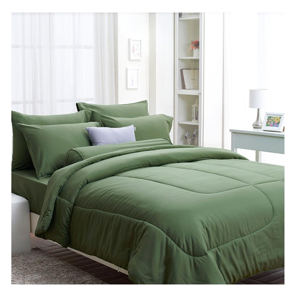 ชุดผ้าปูที่นอน 6 ฟุต (ชุด 5 ชิ้น) FOUNTAIN COLOR 70101-FT GREEN01