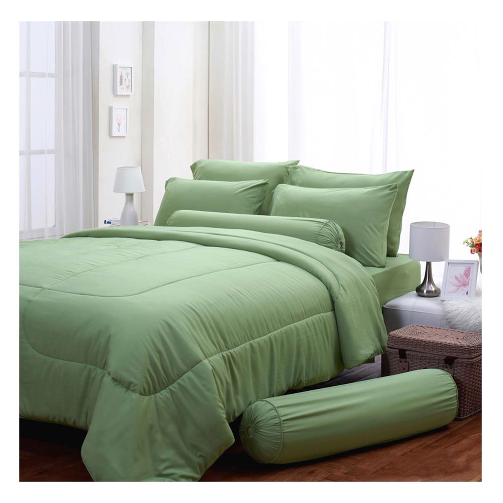 ชุดผ้าปูที่นอน 6 ฟุต (ชุด 5 ชิ้น) FOUNTAIN COLOR 70101-FT GREEN02