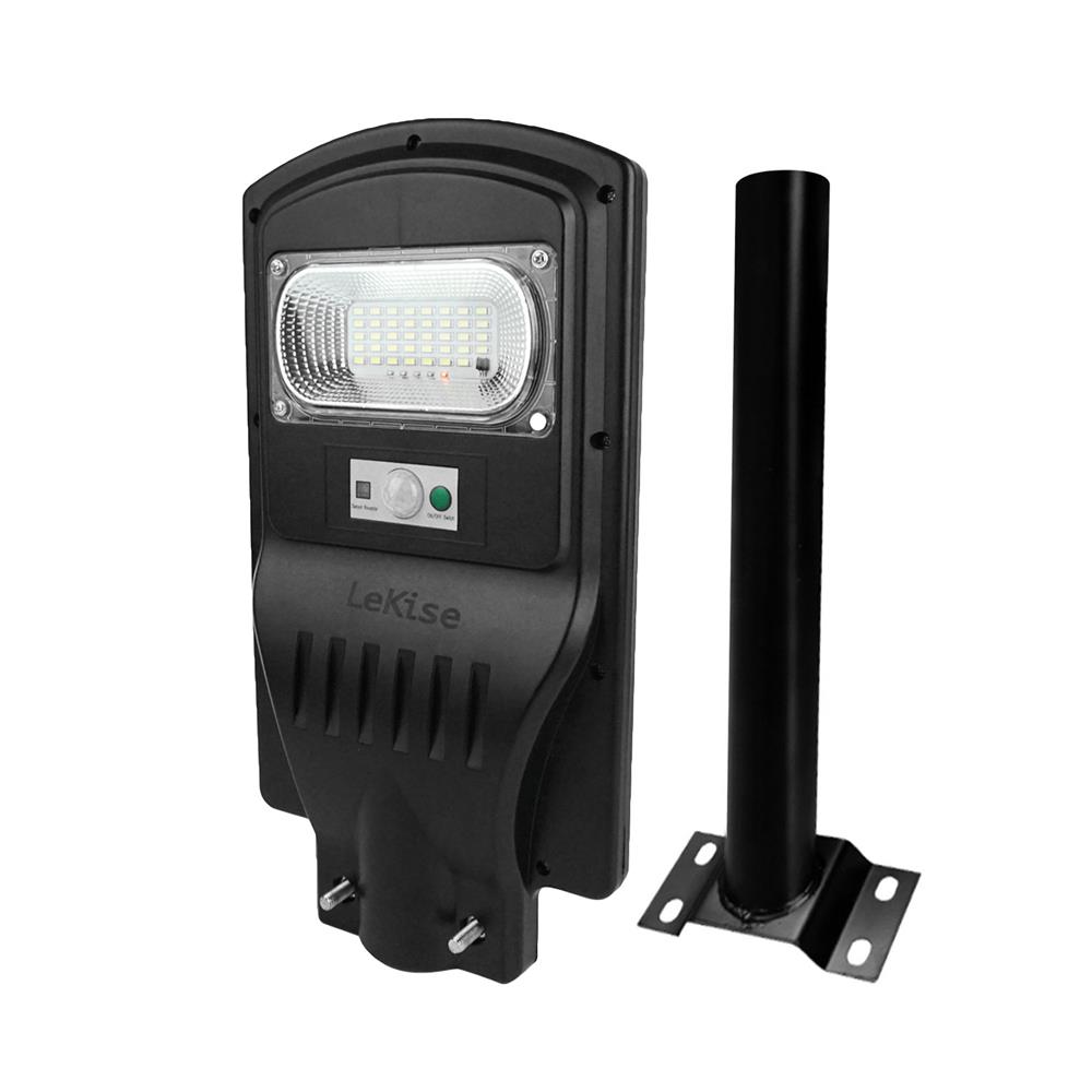 ไฟถนน SOLAR LEKISE SL 50 วัตต์ DAYLIGHT สีดำ