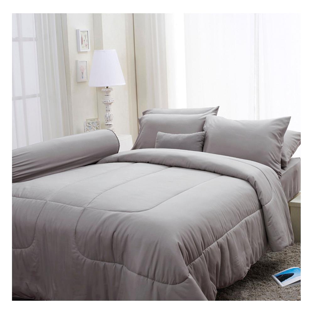 ชุดผ้าปูที่นอน 6 ฟุต 5 ชิ้น FOUNTAIN COLOR 70101-FT GRAY03