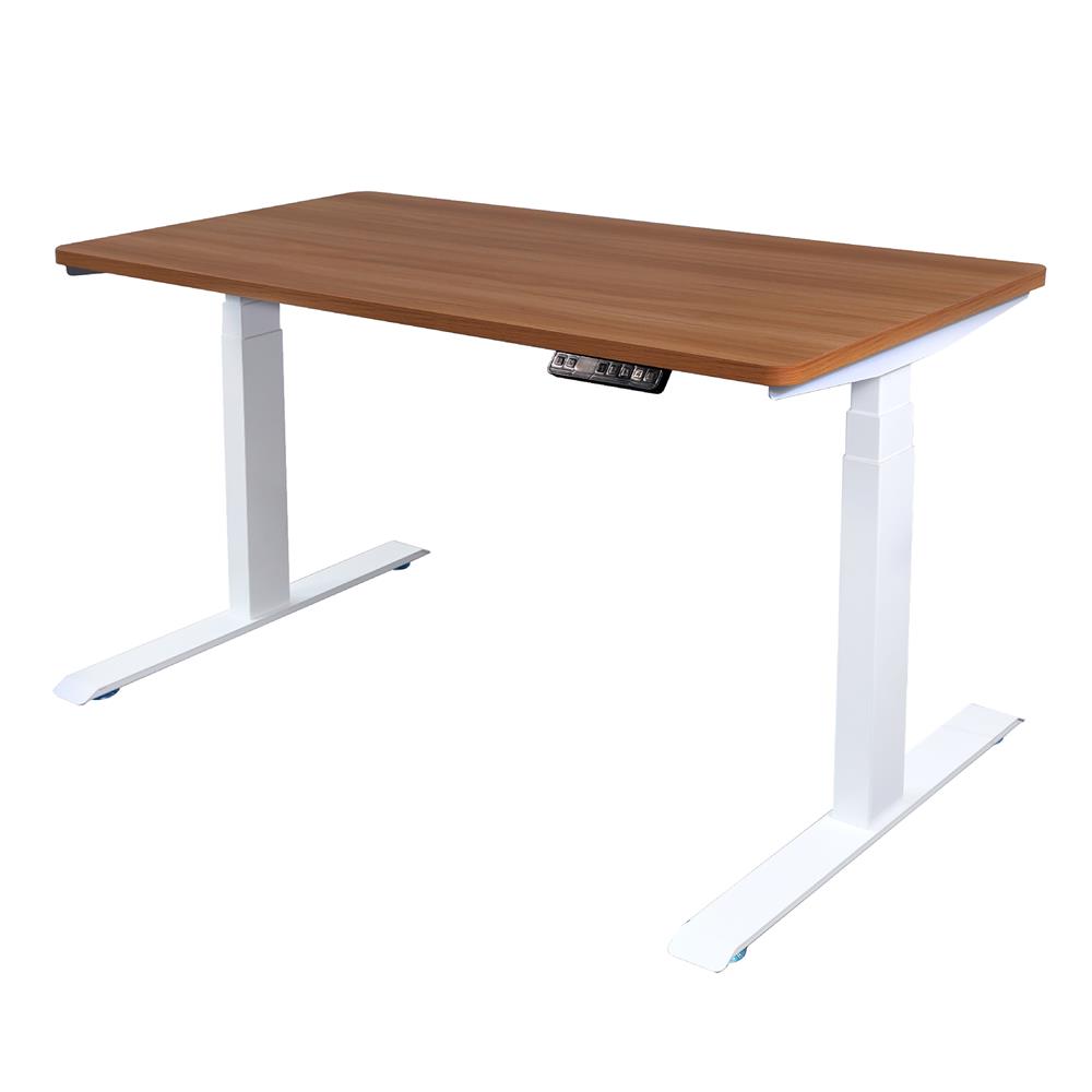 D.I.Y. โต๊ะทำงานปรับระดับ BEWELL ERGO 200x80 ซม. สีวอลนัท/ขาว