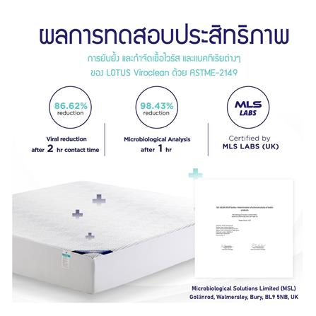 ผ้ารองกันเปื้อน TWIN SIZE LOTUS VIROCLEAN WHITE_6