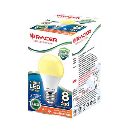 หลอด LED RACER A60 KIMMIE 8 วัตต์ WARM WHITE E27_1