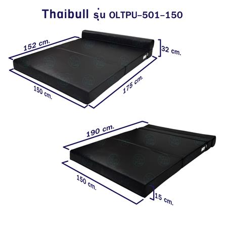 โซฟาเบด THAIBULL OLT-PU501-150 สีดำ_8