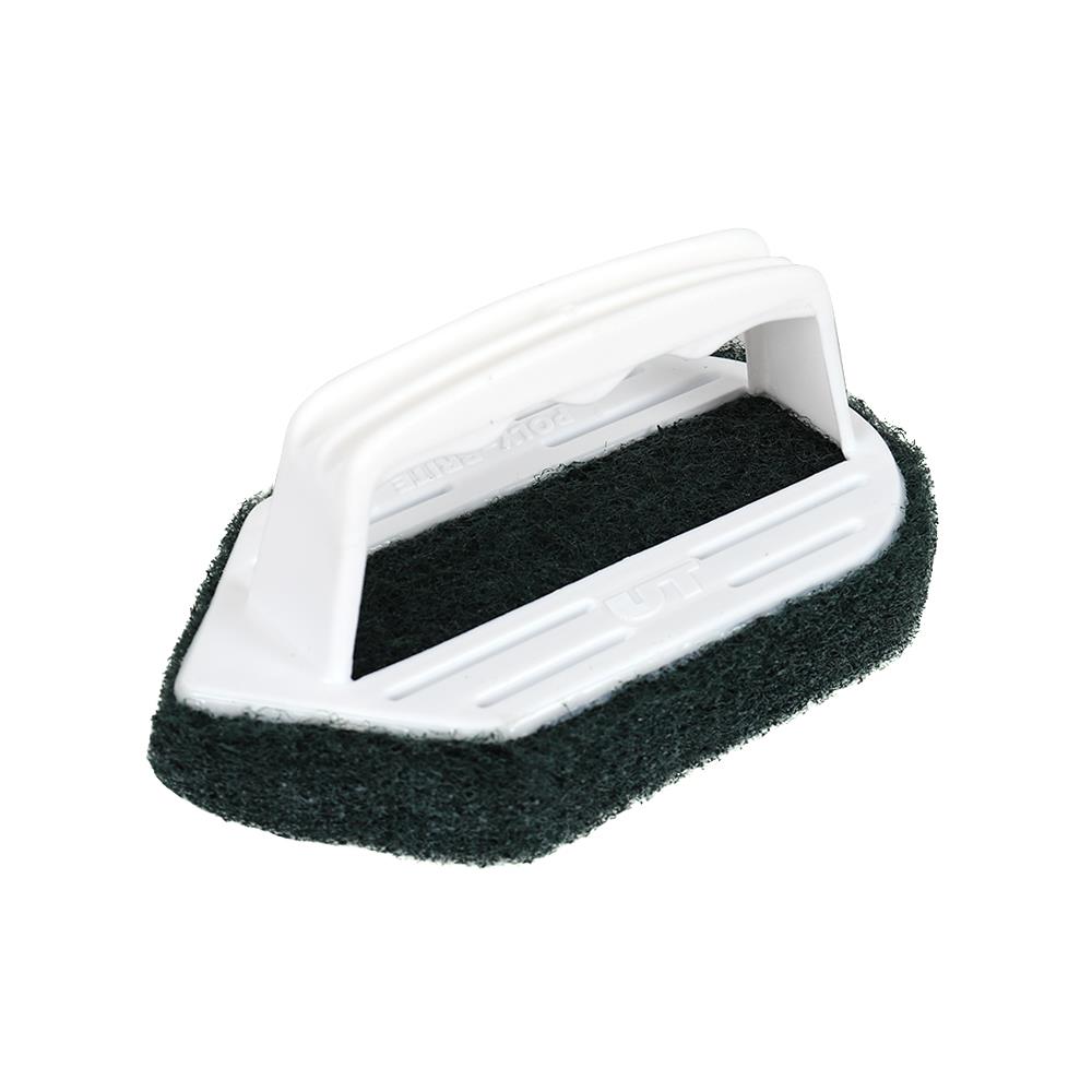 แปรงใยขัดพร้อมด้ามจับ POLY-BRITE 2WAY แพ็ก 2 ชิ้น สีขาว/เขียว