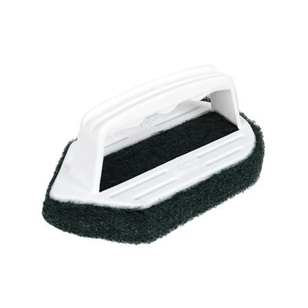 แปรงใยขัดพร้อมด้ามจับ POLY-BRITE 2WAY แพ็ก 2 ชิ้น สีขาว/เขียว_1