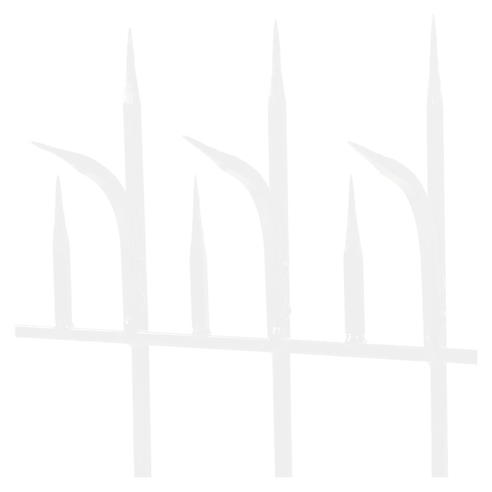 รั้วเหล็กสำเร็จรูป SPIKE 1003 0.6X2 ม. สีขาว