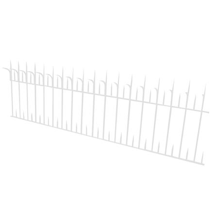 รั้วเหล็กสำเร็จรูป SPIKE 1003 0.6X2 ม. สีขาว