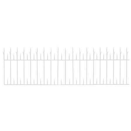 รั้วเหล็กสำเร็จรูป SPIKE 1003 0.6X2 ม. สีขาว_1