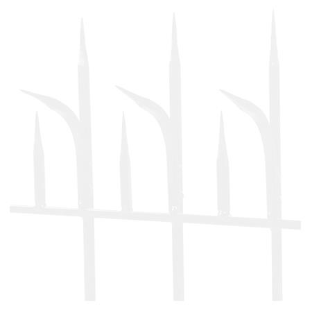 รั้วเหล็กสำเร็จรูป SPIKE 1003 0.6X2 ม. สีขาว_2